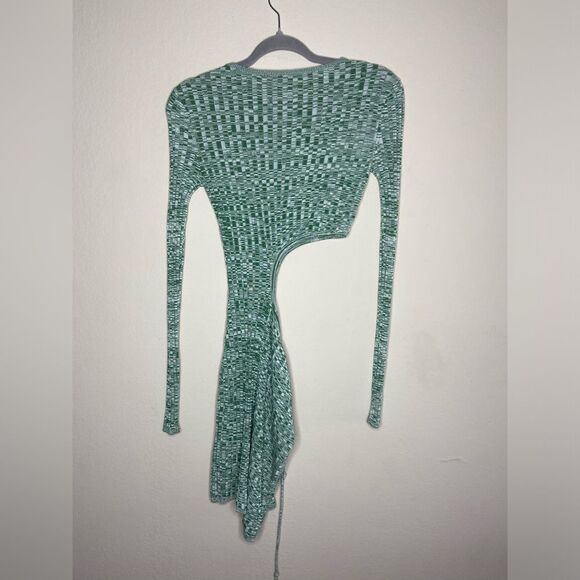 Aya Muse Heather Mini Green Turquoise Dress Cut Out Size XS - Picture 9 of 11